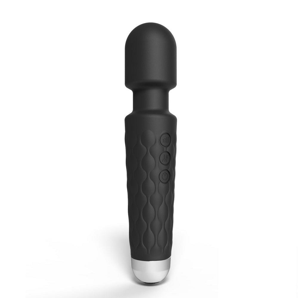 20 Function Wand Vibrator Black  |  Vibrators