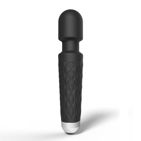 20 Function Wand Vibrator Black  |  Vibrators