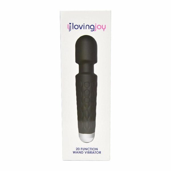 20 Function Wand Vibrator Black  |  Vibrators