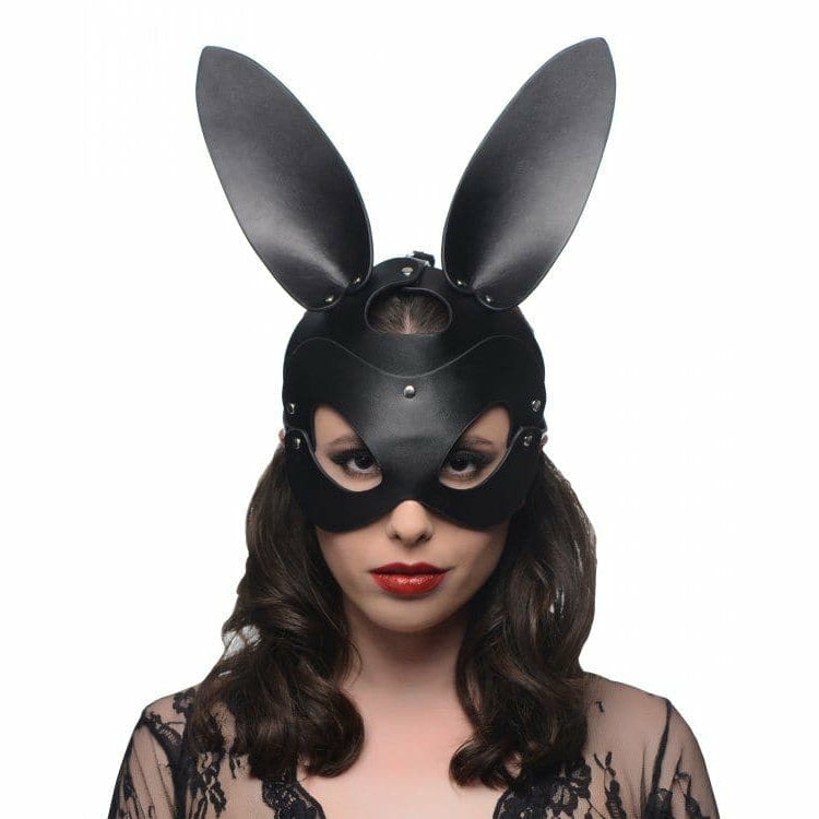 Bad Bunny Face Mask Naughty Rabbit – Black  |  Costumes