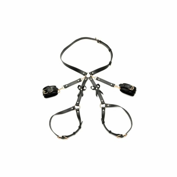 Black Bondage Harness W/ Bows Xl/2Xl  |  Fetish Wear