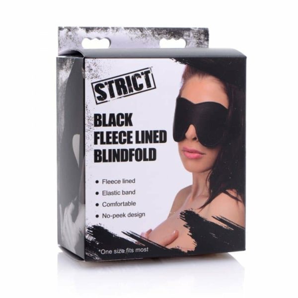 Black Fleece Lined Blindfold  |  Blindfolds