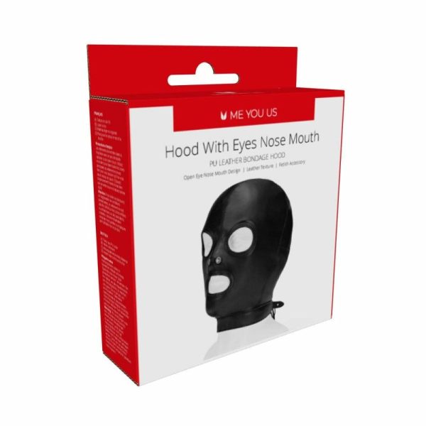 Black Hood With Eyes Nose Mouth  |  Hoods And Headgear