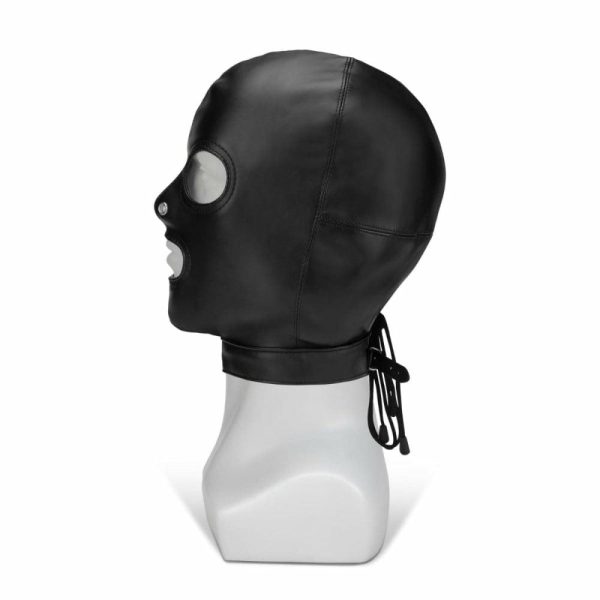 Black Hood With Eyes Nose Mouth  |  Hoods And Headgear