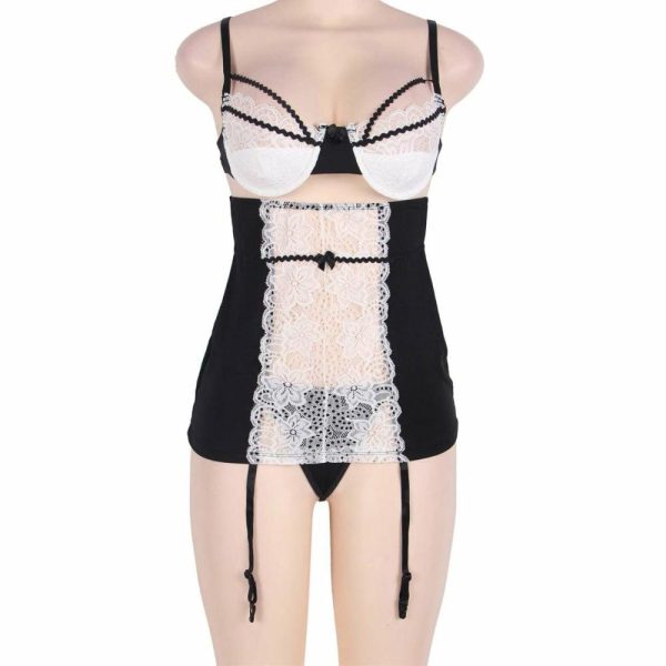 Black & White Lacy Set  |  Lingerie Sets