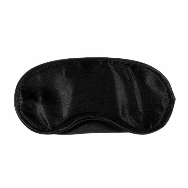 Bound To Please Blindfold Wrist And Ankle Cuffs Black  |  Blindfolds