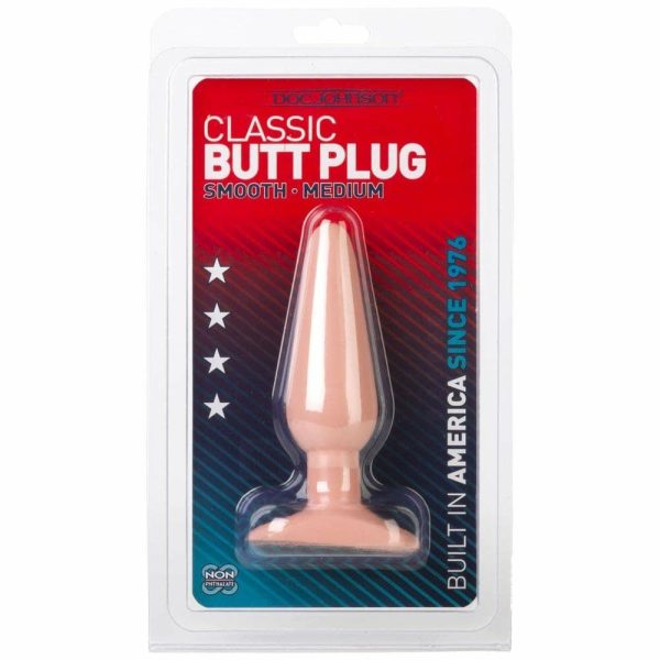 Classic Butt Plug Flesh Medium  |  Anal Sex Toys