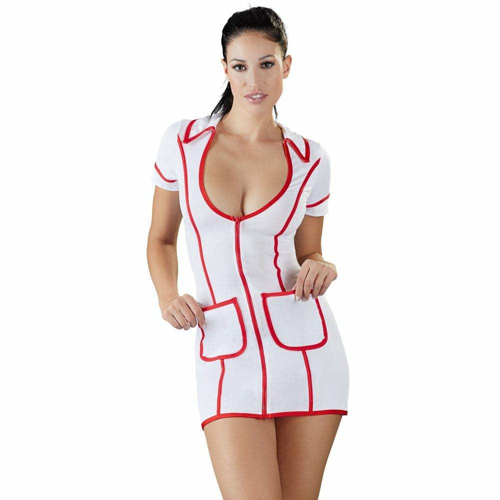 Cottelli Costumes White And Red Nurses Dress  |  Costumes