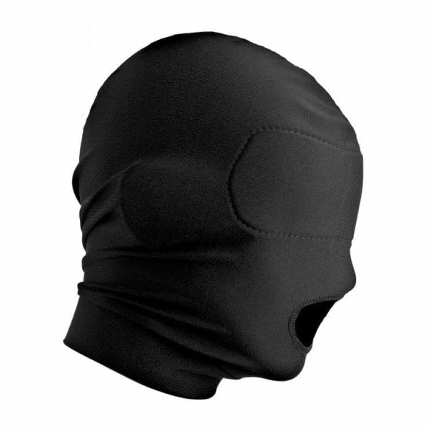 Disguise Open Mouth Hood With Padded Blindfold  |  Hoods And Headgear