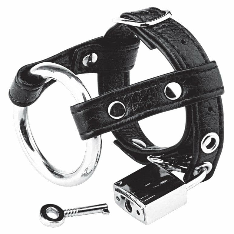 Duo Cock And Ball Lock Black  |  Chastity & Padlocks