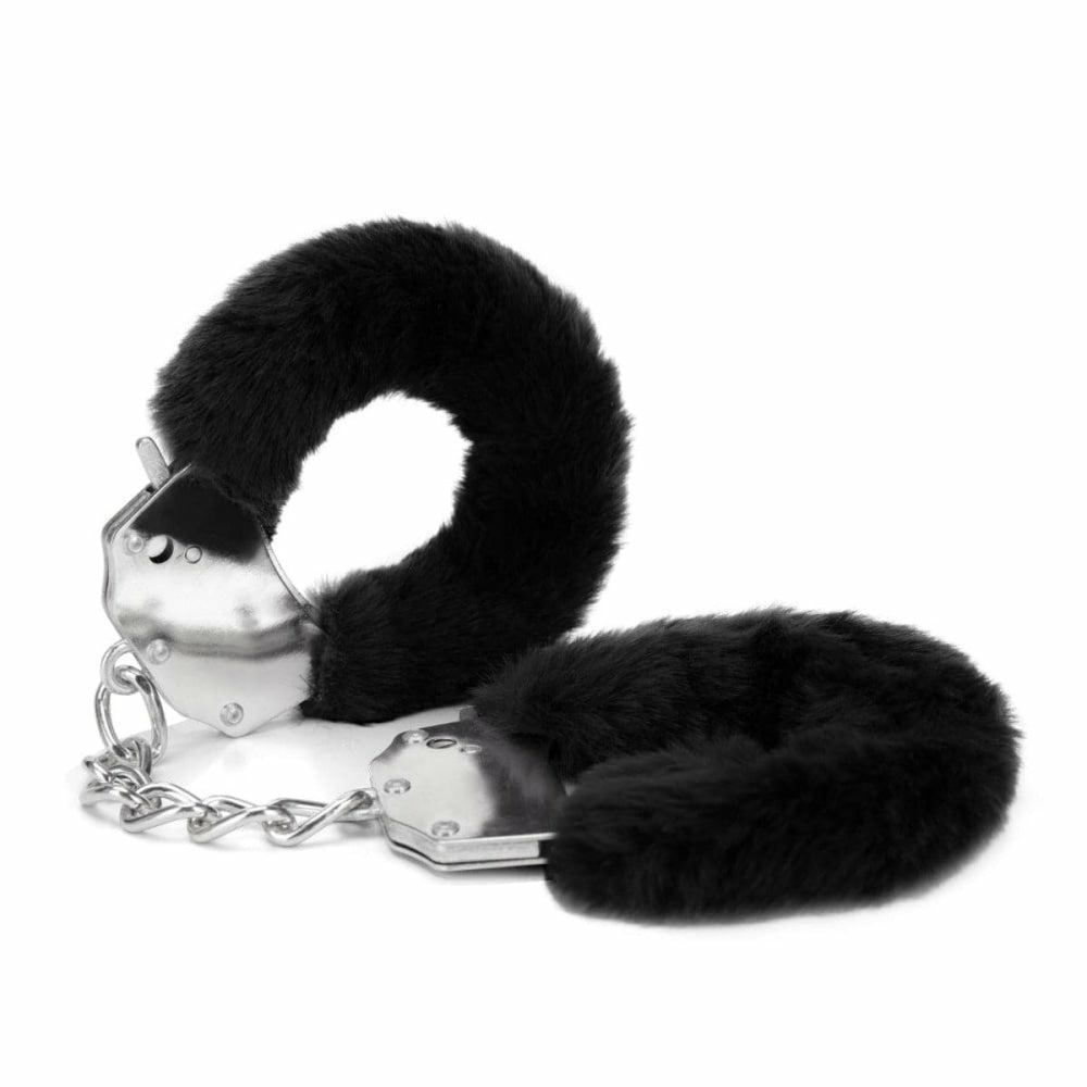 Furry Handcuffs Black  |  Handcuffs & Restraints