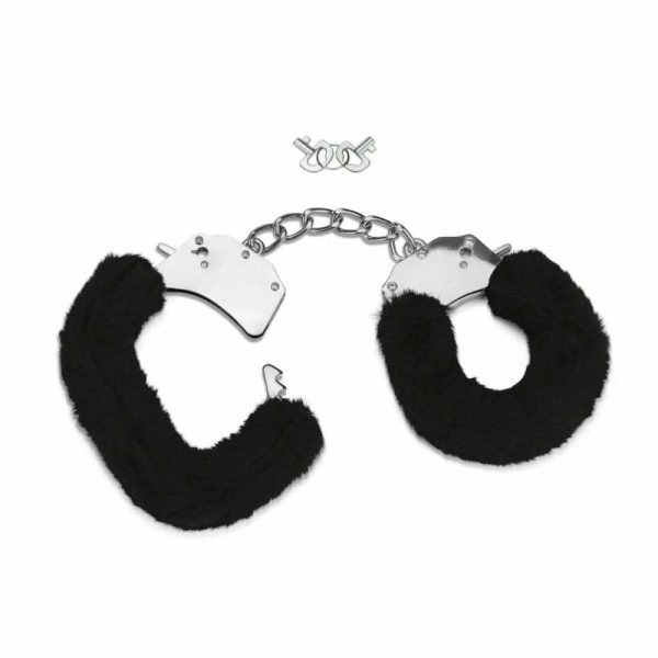 Furry Handcuffs Black  |  Handcuffs & Restraints