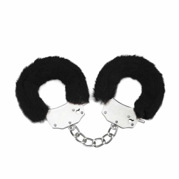 Furry Handcuffs Black  |  Handcuffs & Restraints