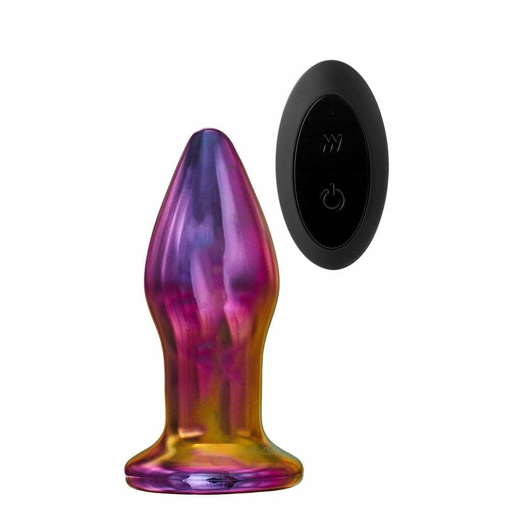 Glamour Glass Remote Control Butt Plug  |  Anal Sex Toys