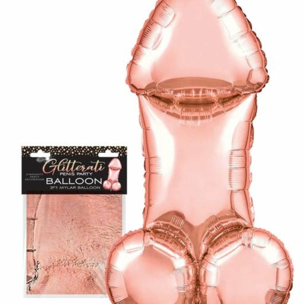 Glitterati 3Ft Rose Gold Balloon  |  Stag Party/Hen Do