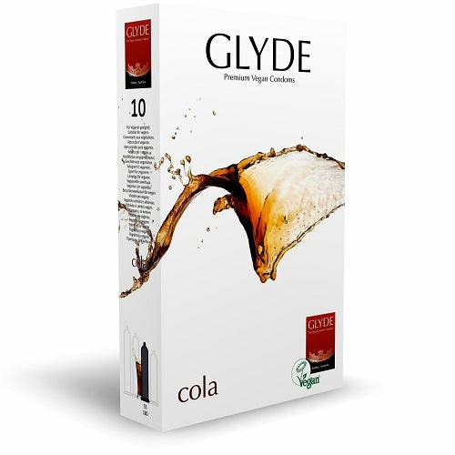 Glyde Ultra Cola Flavour Vegan Condoms 10 Pack  |  Condoms