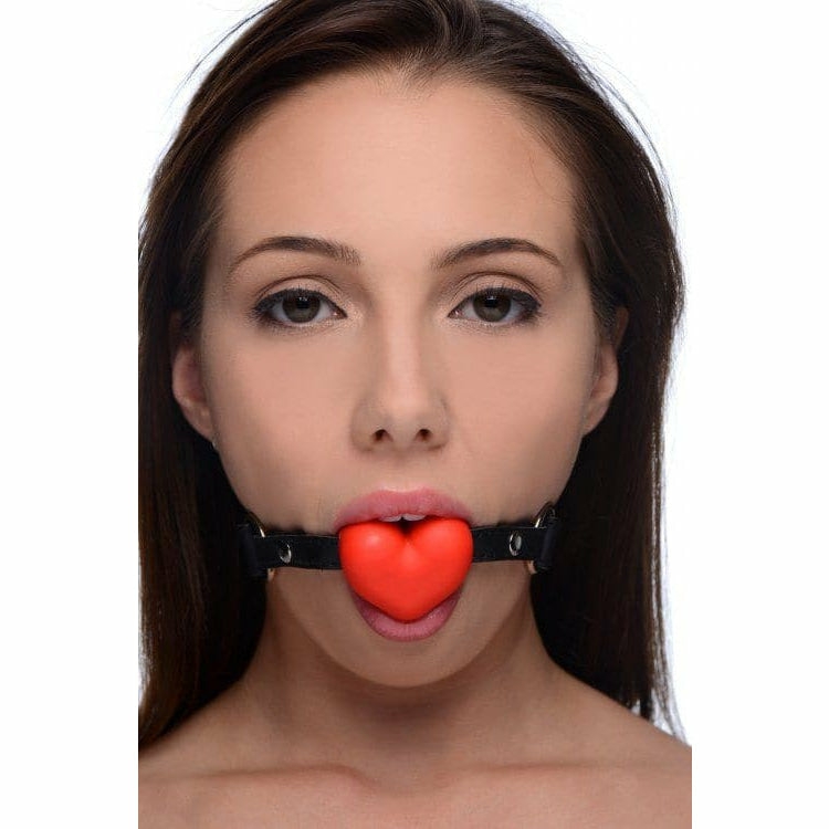 Heart Beat Silicone Heart Shaped Mouth Gag  |  Mouth Gags