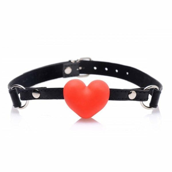 Heart Beat Silicone Heart Shaped Mouth Gag  |  Mouth Gags