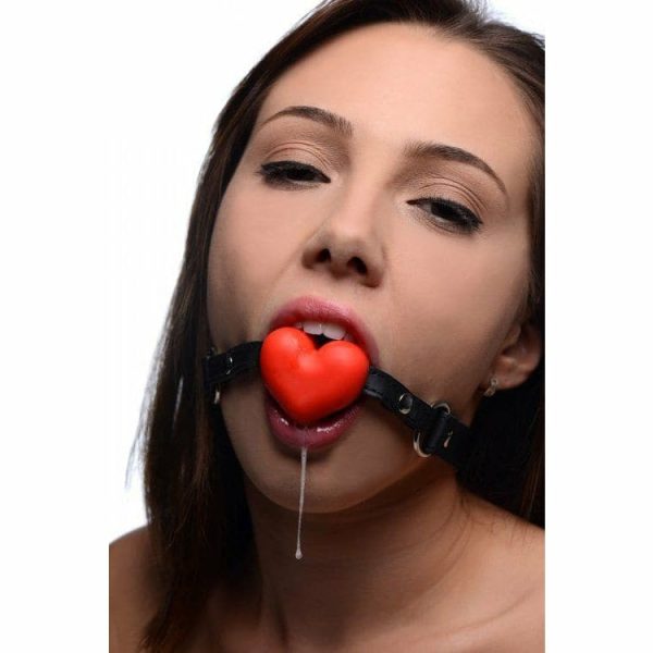 Heart Beat Silicone Heart Shaped Mouth Gag  |  Mouth Gags