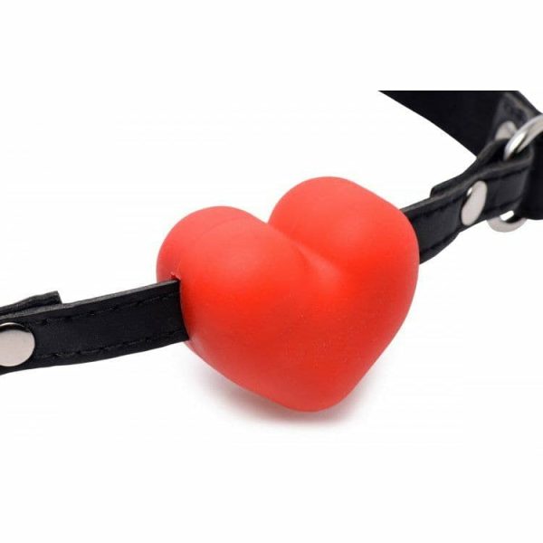 Heart Beat Silicone Heart Shaped Mouth Gag  |  Mouth Gags