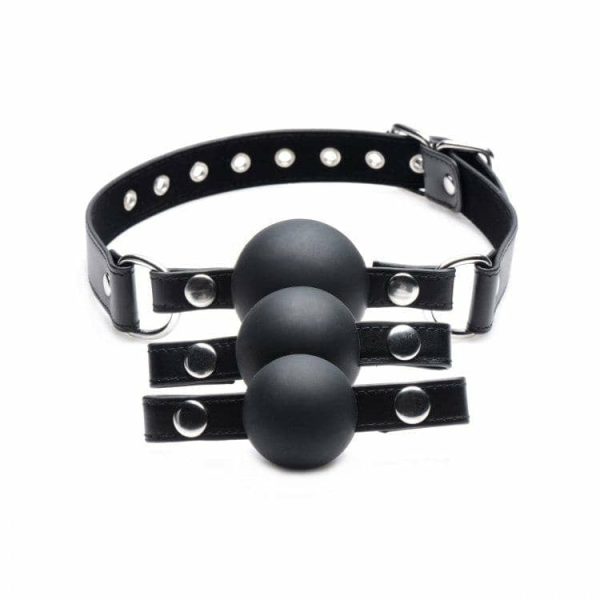 Interchangeable Silicone Ball Gag Set  |  Mouth Gags