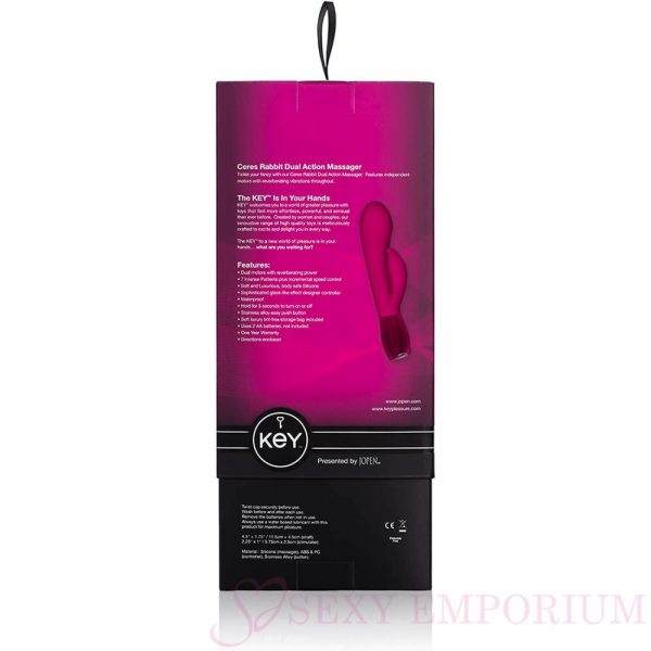 Jopen Ceres Rabbit Dual Action Massager Pink  |  Vibrators