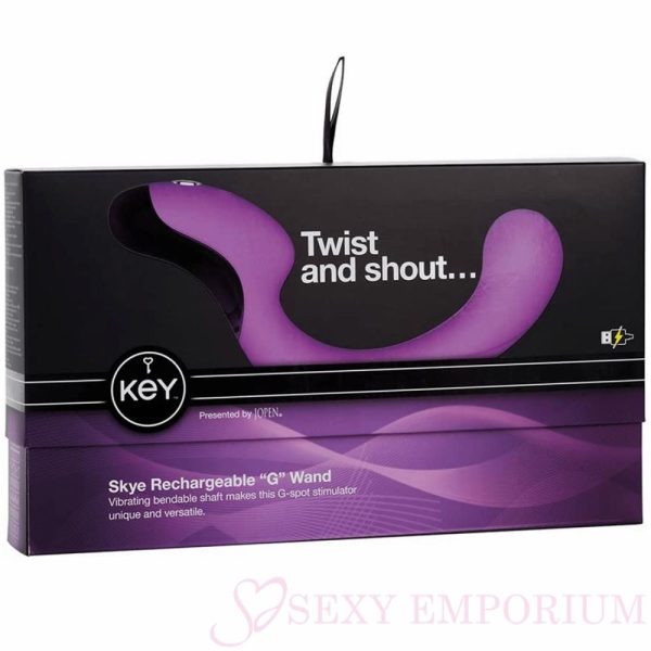 Jopen Skye Rechargeable "G" Wand Purple  |  Vibrators