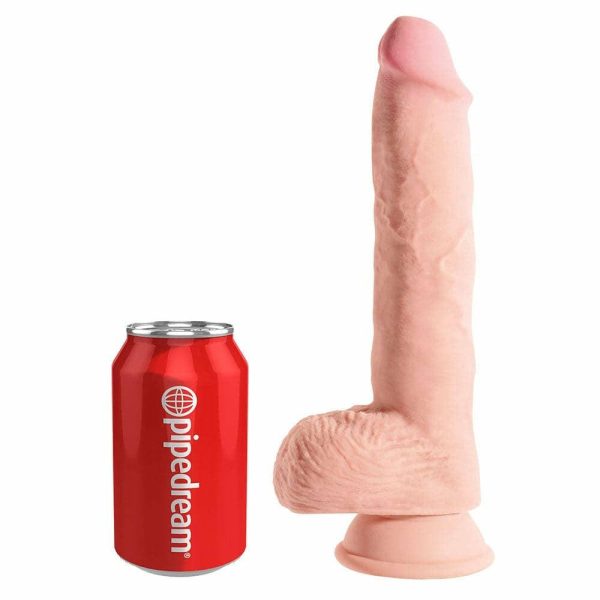 King Cock Plus 10 Inch Triple Density Fat Cock With Balls  |  Dildos