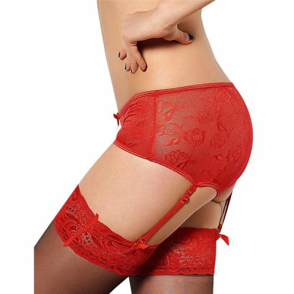 Lacy Suspender Knickers  |  Suspender Belts