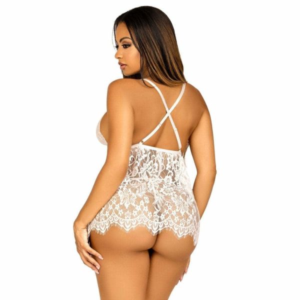 Leg Avenue Lace Babydoll And G String Panty  |  Sexy Plus Size Lingerie