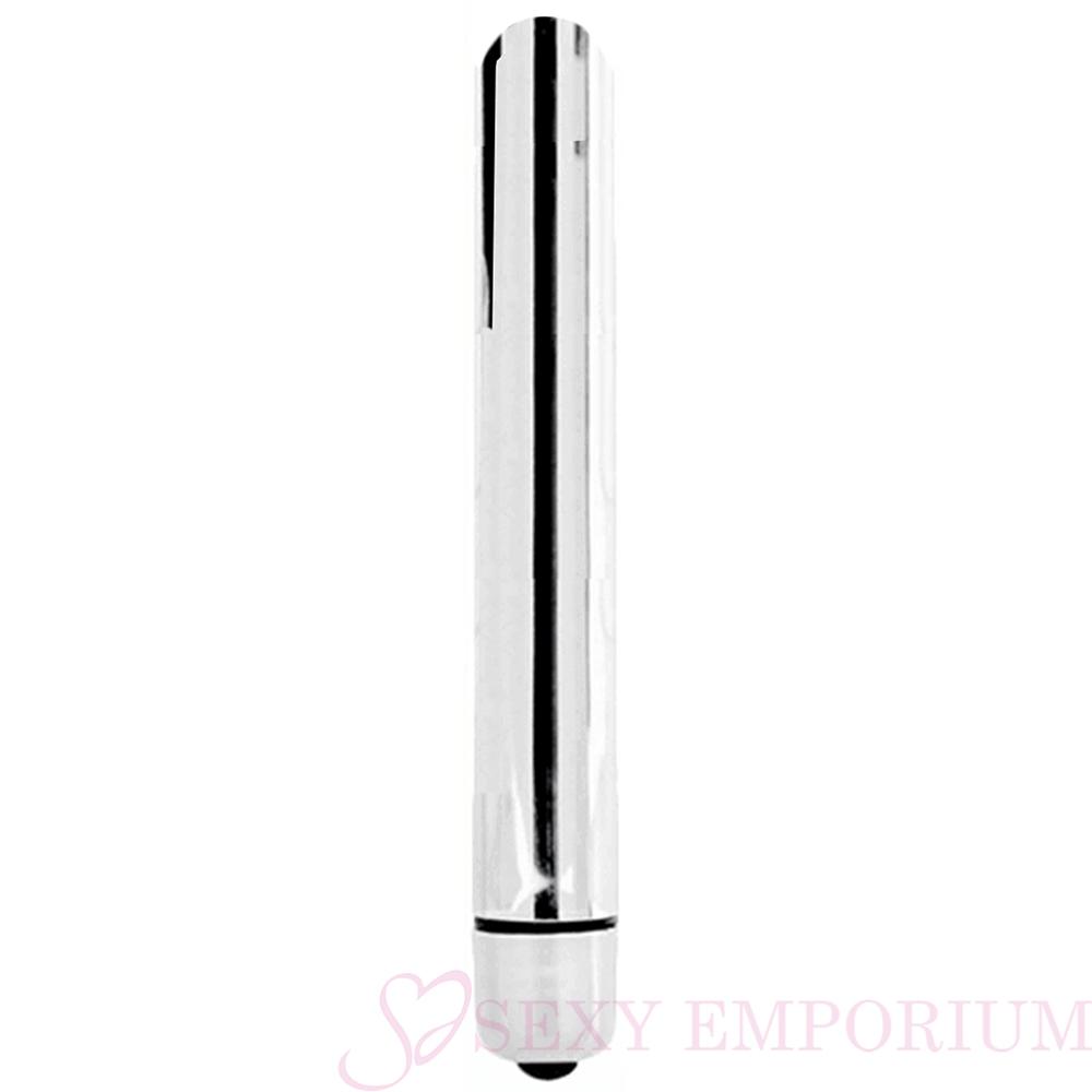 Long Silver 10 Mode Bullet Vibrator  |  Vibrators