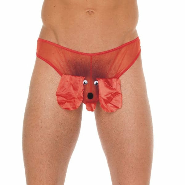 Mens Red Animal Pouch  |  Sexy Menswear