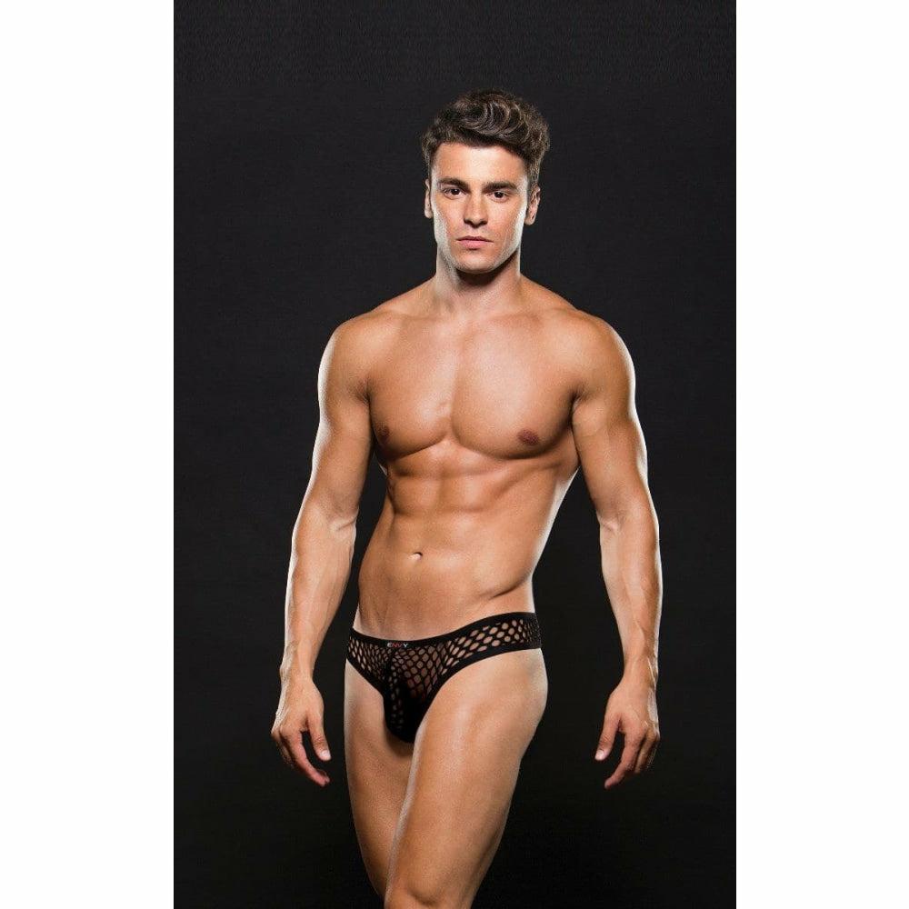 Modern Fishnet Thong Black S/M  |  Sexy Menswear