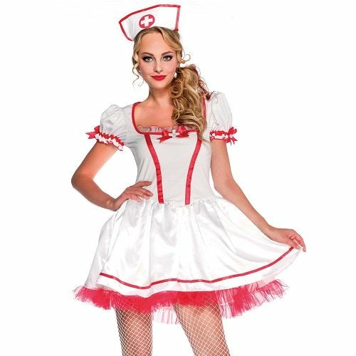 Naughty Nurse Costume Medium  |  Costumes