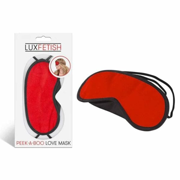 Peek-A-Boo Love Mask Red  |  Blindfolds