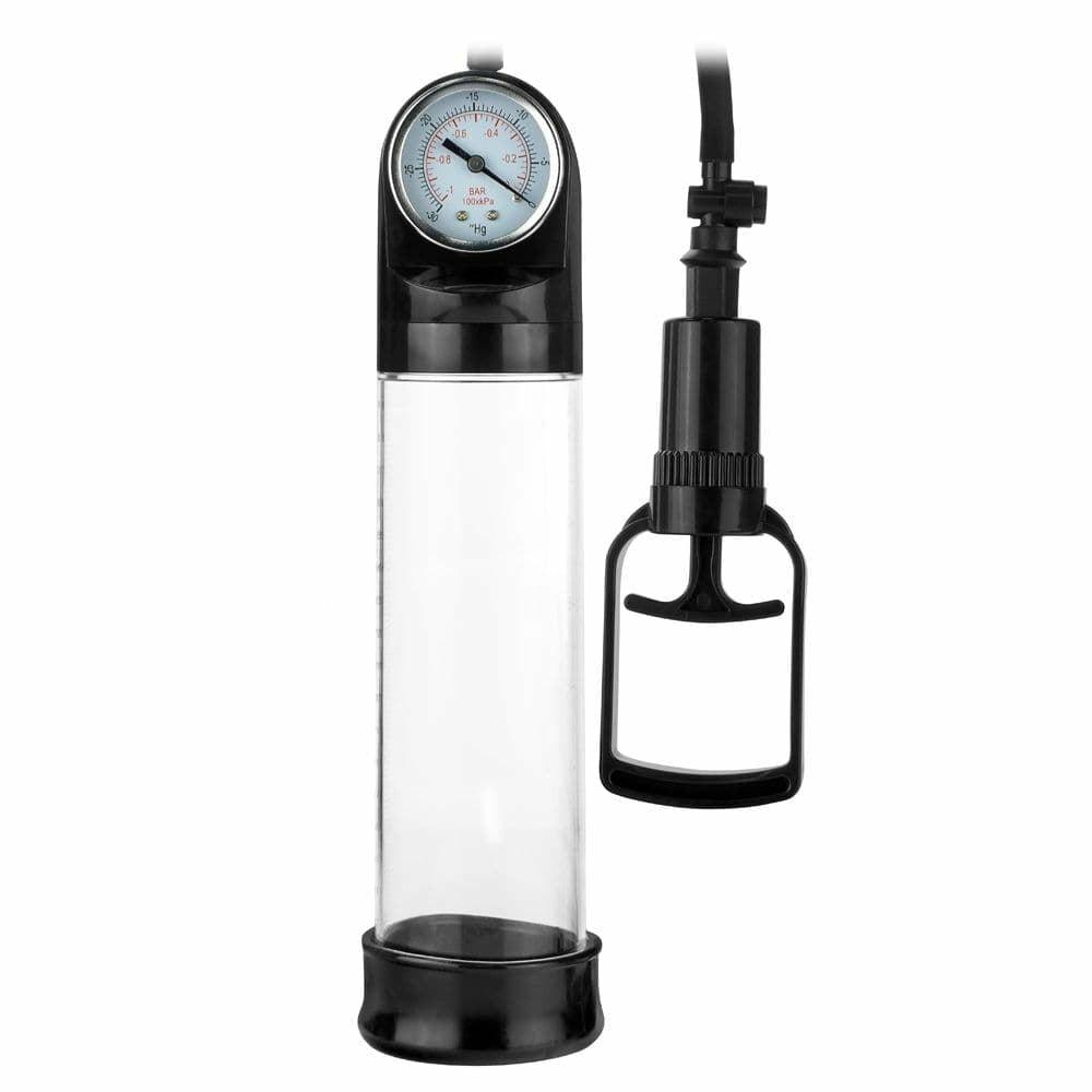 Piston Pump Clear/Black  |  Penis Toys