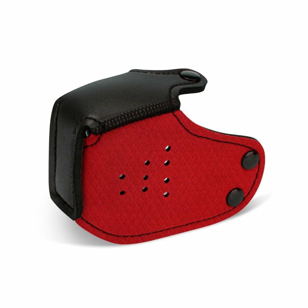 Puppy Muzzle Red  |  Hoods And Headgear