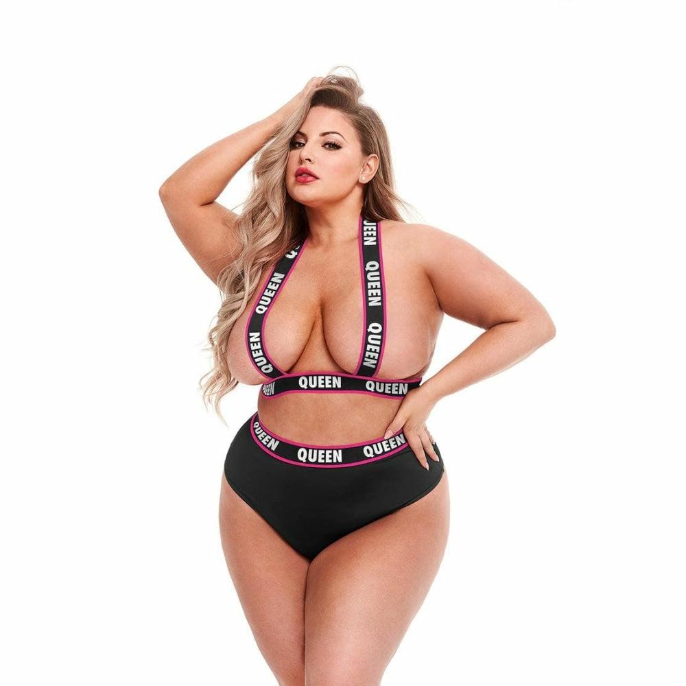 Queen Bee Booty Shorts Set Plus Size  |  Sexy Plus Size Lingerie