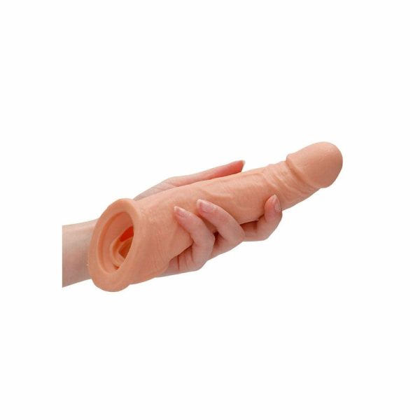 Realrock 8 Inch Penis Sleeve Flesh Pink  |  Dildos