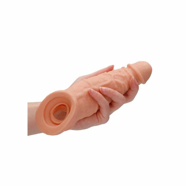 Realrock 9 Inch Penis Sleeve Flesh Pink  |  Dildos