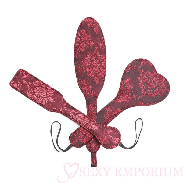 Red Satin Spanking Paddles  |  Paddles, Whips & Spankers