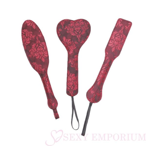 Red Satin Spanking Paddles  |  Paddles, Whips & Spankers