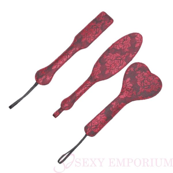 Red Satin Spanking Paddles  |  Paddles, Whips & Spankers