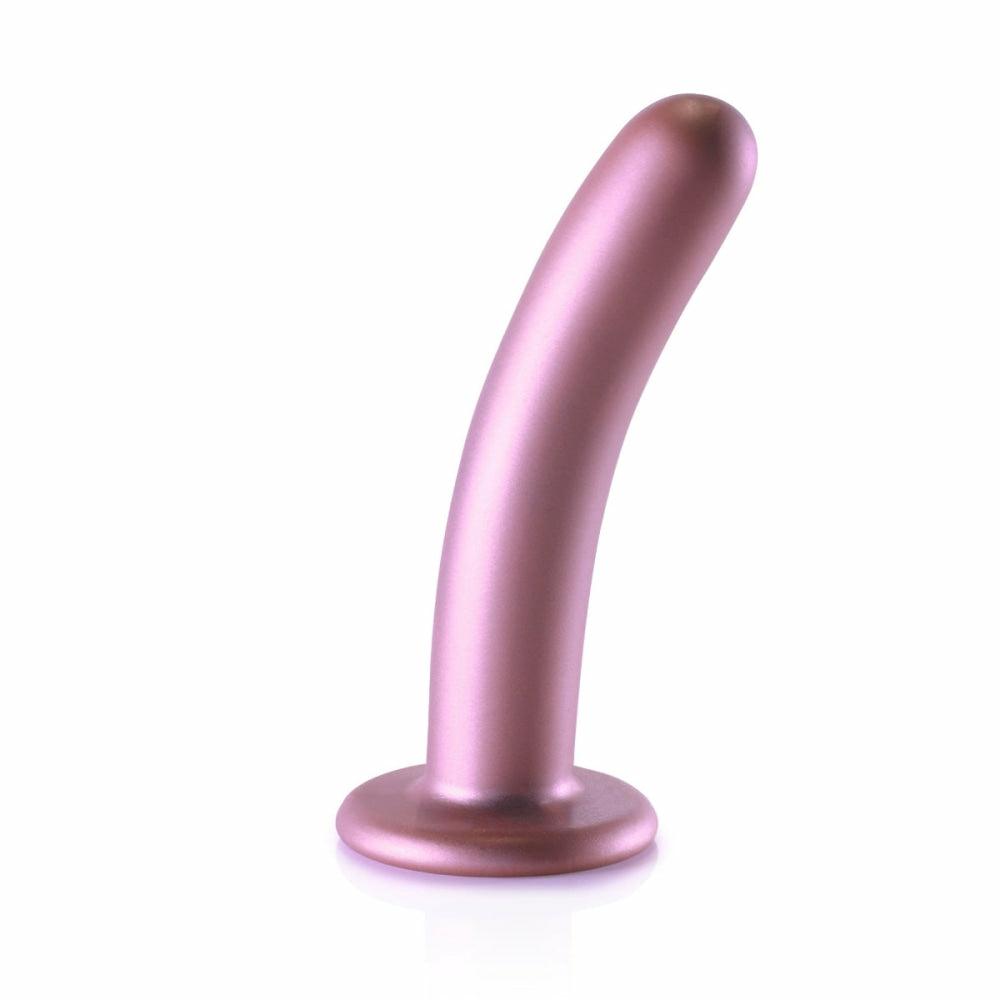 Silicone G Spot Dildo 6Inch Metallic Rose  |  Dildos