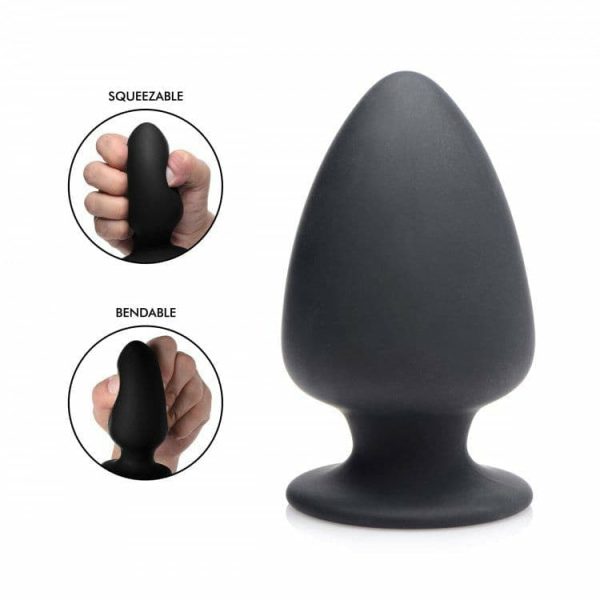 Squeezable Silicone Anal Plug – Medium  |  Anal Sex Toys