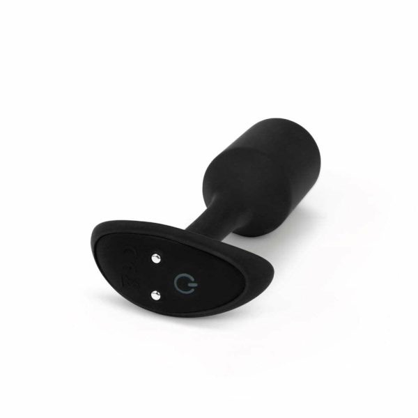 Vibrating Snug Plug Black Medium  |  Anal Sex Toys