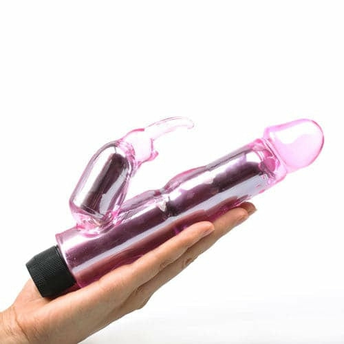 Waves Of Pleasure Crystal Pink Rabbit Vibrator  |  Vibrators