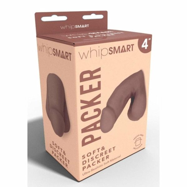 Whipsmart Soft & Discreet Packer Dildo Brown (4")  |  Packers