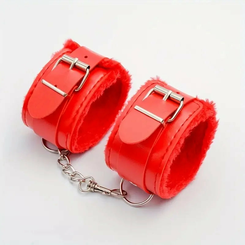 Red Ankle Cuffs Only  |  Handcuffs & Restraints