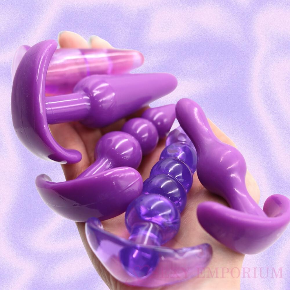 Purple Jelly Queen Anal Kit  |  Anal Sex Toys